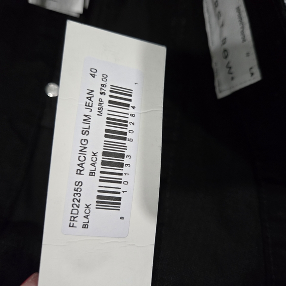 Men's Black Graphic Jeans - Picture 6 of 6